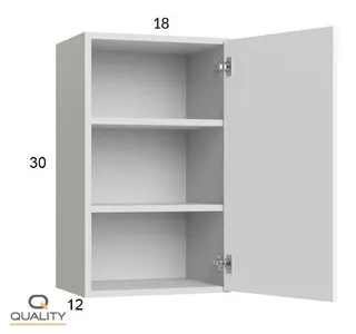 F-W1530 — 15″ W × 30″ H × 12″ D