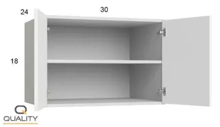 F-W301824 — 30″ W × 18″ H × 24″ D