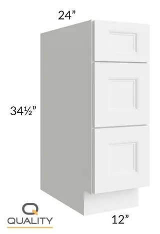 S-3DB12 — 12″ W × 34.5″ H × 24″ D