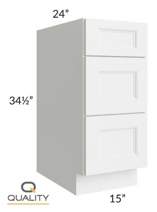S-3DB15 — 15″ W × 34.5″ H × 24″ D