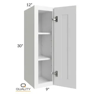 Single Door Wall Cabinets 30H – Shake W0930 — 9″ W × 30″ H × 12″ D