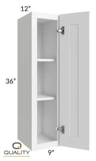 S-W0936 — 9″ W × 36″ H × 12″ D