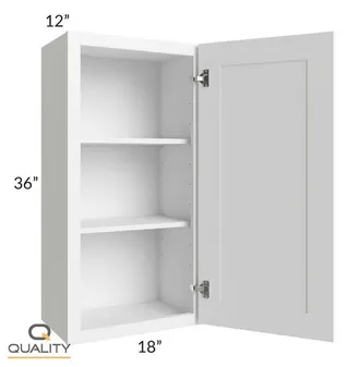 S-W1836 — 18″ W × 36″ H × 12″ D