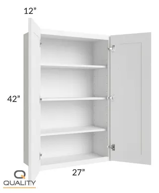 S-W2742 — 27″ W × 42″ H × 12″ D