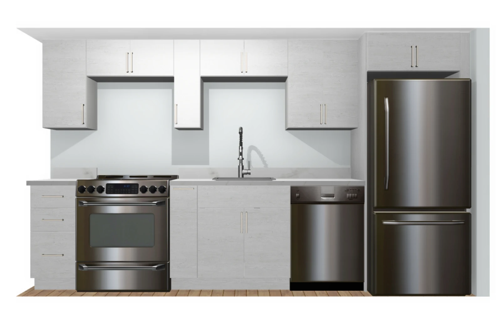 Single wall — original technical rendering
