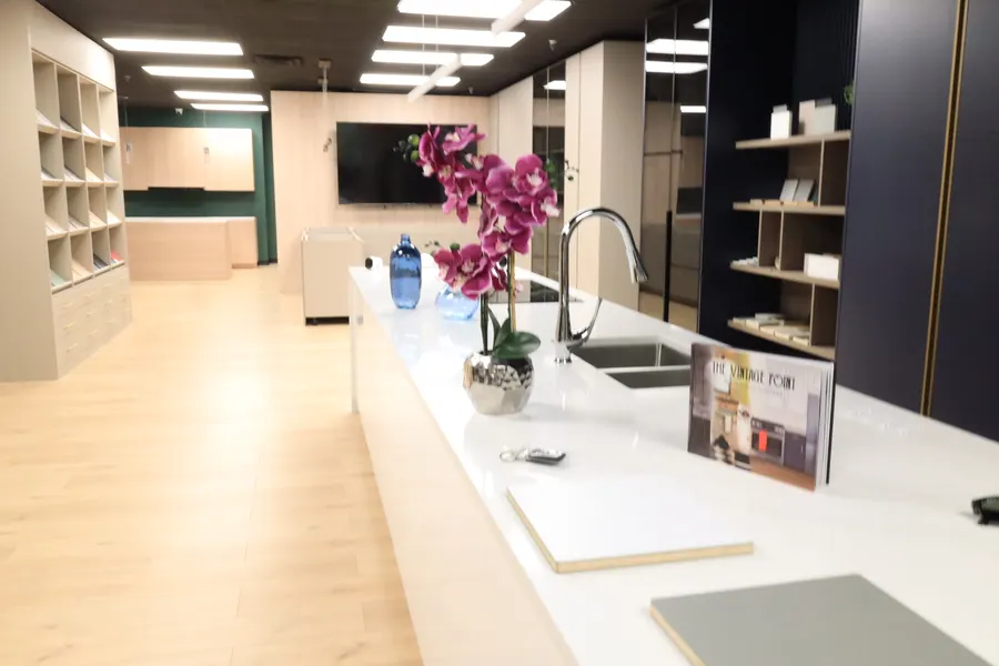 Quality Design Cabinet showroom floor