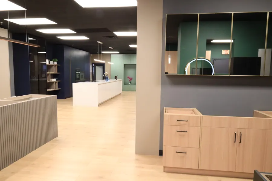 Inside the Quality Design Cabinet showroom in Cranston