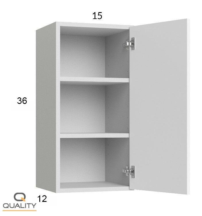 Single Door Wall Cabinets 36H – Flat W1536 – Quality Design Cabinet